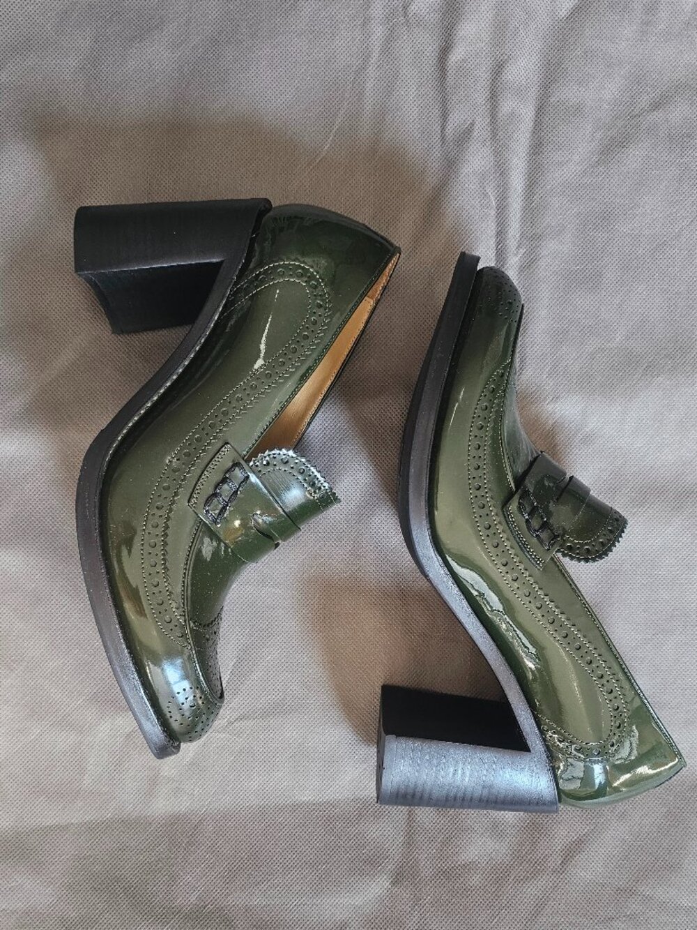 The Office of Angela Scott Mrs. Sophia Green Patent Loafer Pumps EU 43